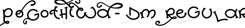 POGothIWA-Dm Regular字体转换